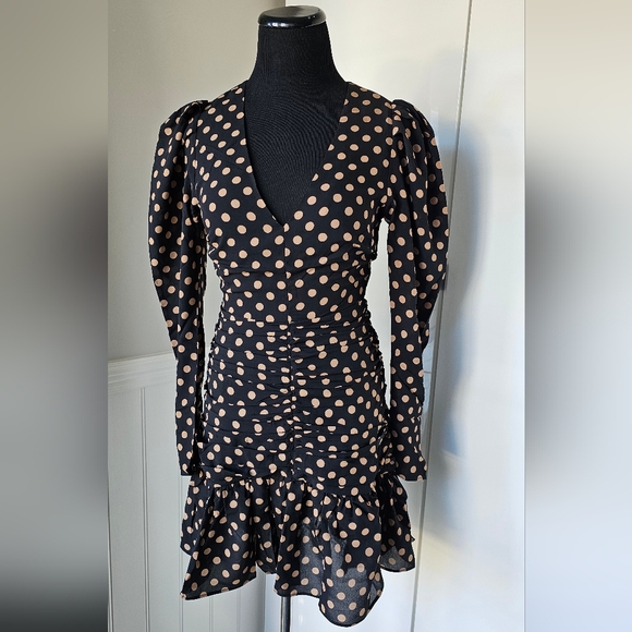 NWT MINKPINK Ayat Polka Dot Mini Dress From Revolve Clothing SIZE XS - Picture 4 of 9